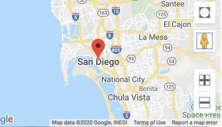 The Location of  421 Broadway, San Diego location