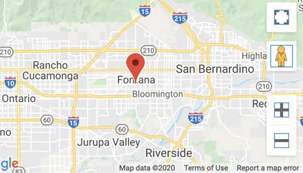The location of 9311 Sierra Avenue, Fontana location