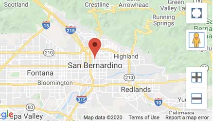 The Location of  301 W. Baseline, San Bernardino location