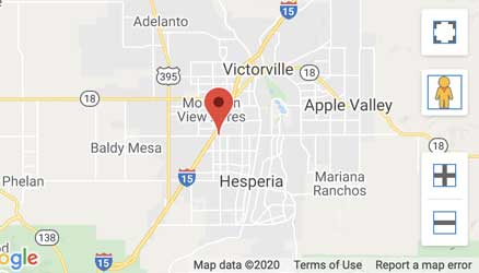 The Location of  14876 Bear Valley Rd., Victorville location