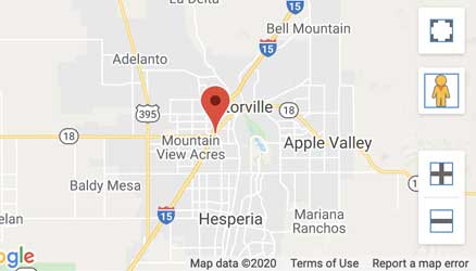 The Location of  14213 7th Street, Victorville location