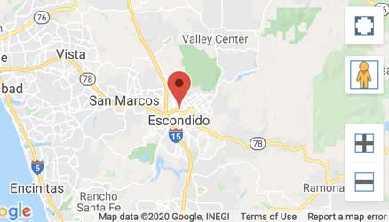 The Location of 102 E. Mission Ave., Escondido location